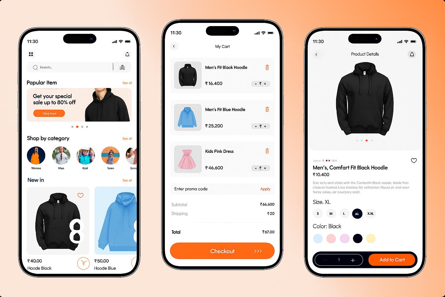 Multi-vendor E-commerce App & Website